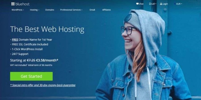 website builder - Bluehost