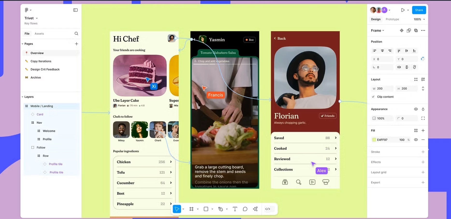 Figma interface