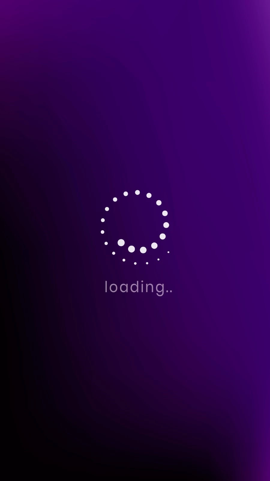 Animated loading icon