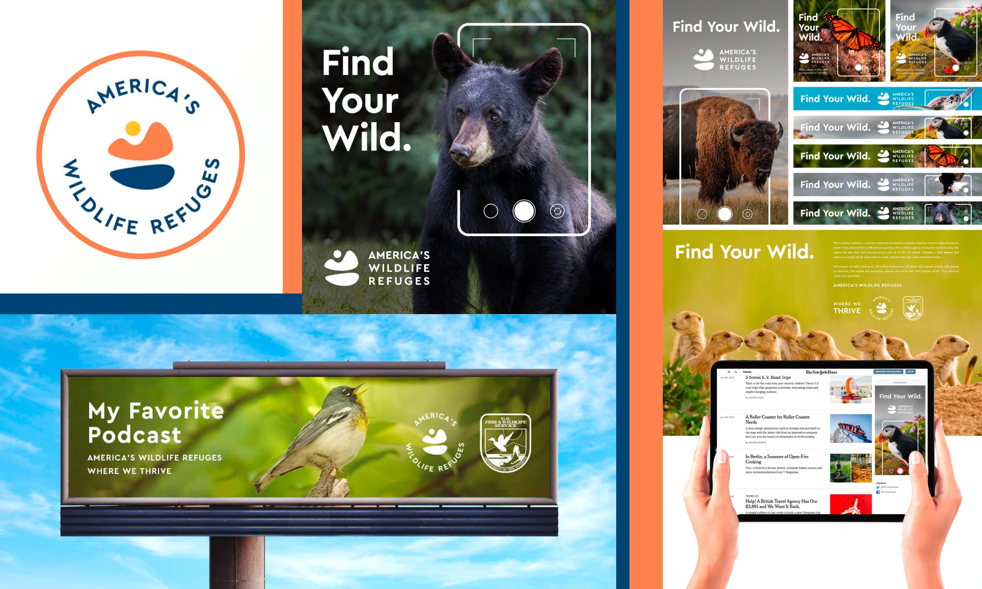 Best Logo Design: America’s Wildlife Refuges by The Bureau Of Small Projects