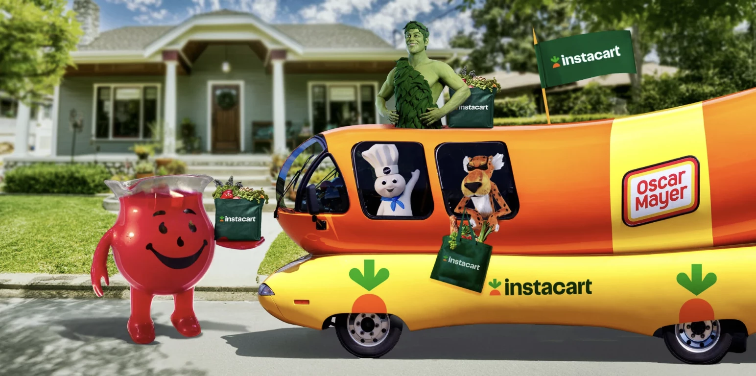 Instacart's 'We're Here' Static | Source: Instacart