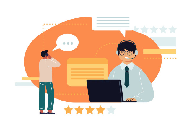 Illustration of customer support