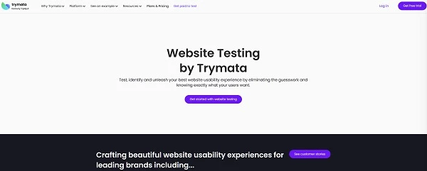 Trymata homepage
