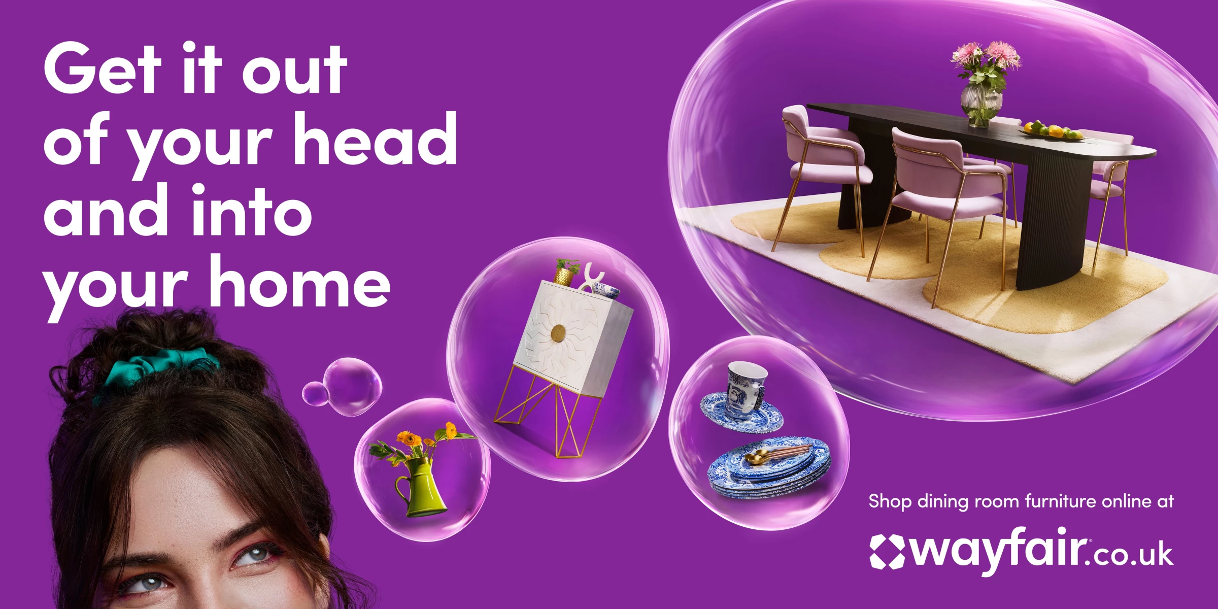 Wayfair's Dining Room OOH Ad