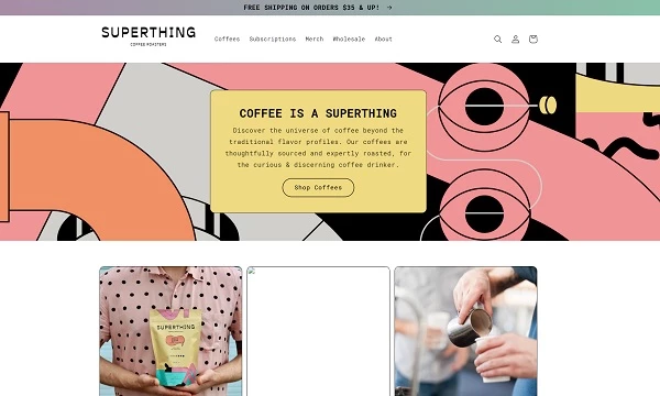 Superthing using anti-desigh aesthetics