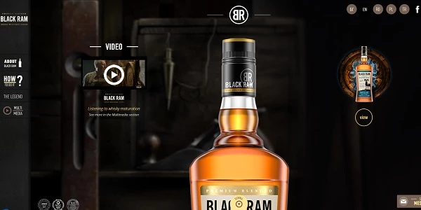 Black Ram's whisky website