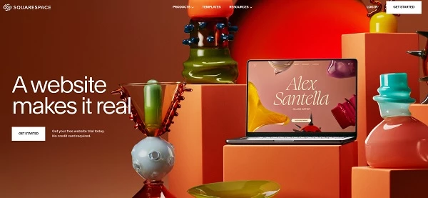 Squarespace homepage