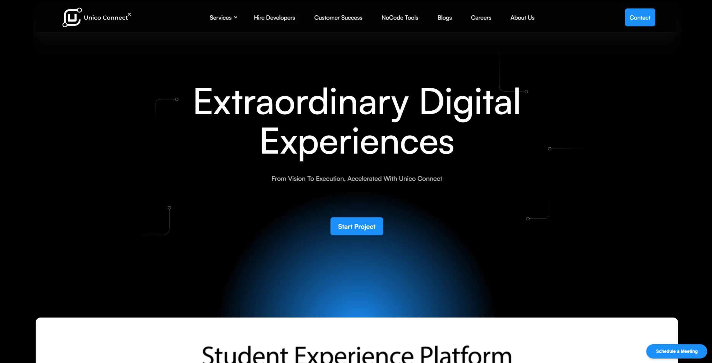 Unico’s homepage