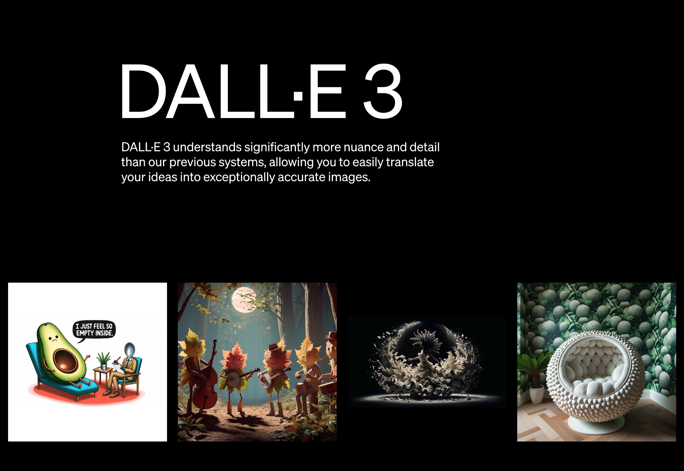 DALL·E 3 Homepage