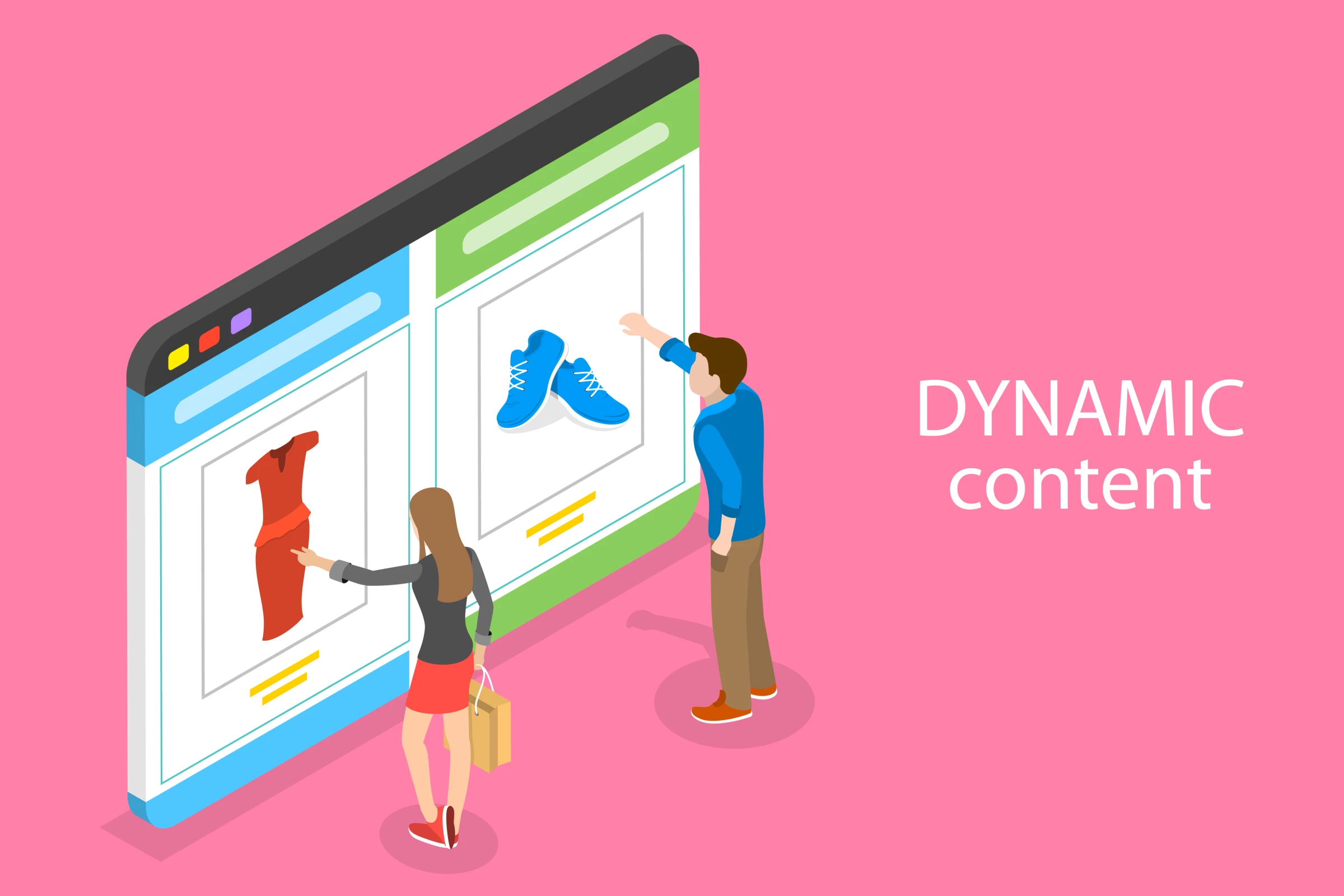 Different customers see different elements in a homepage