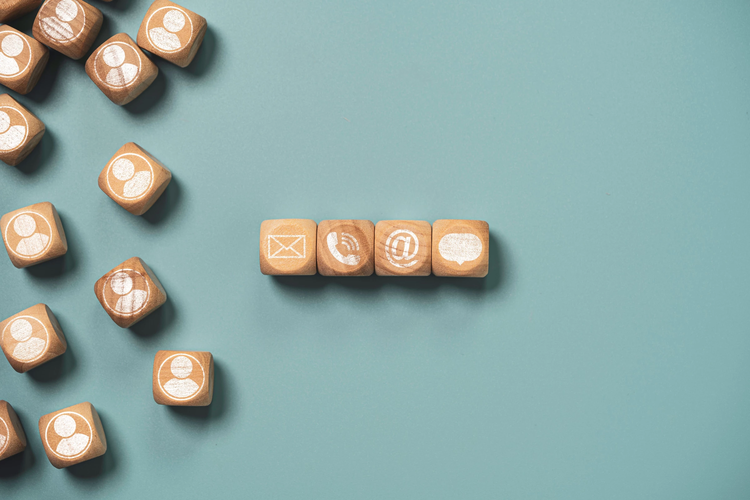 Icons of various communication channels