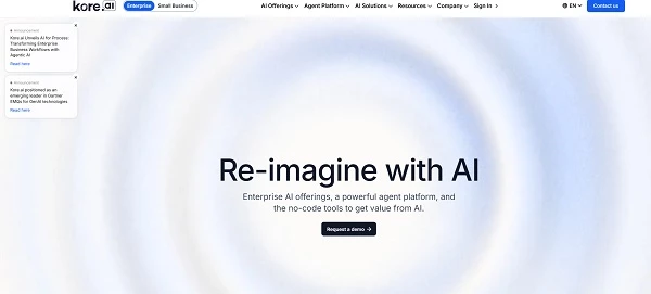 Kore homepage