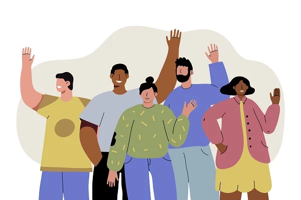 Illustration of a group of people