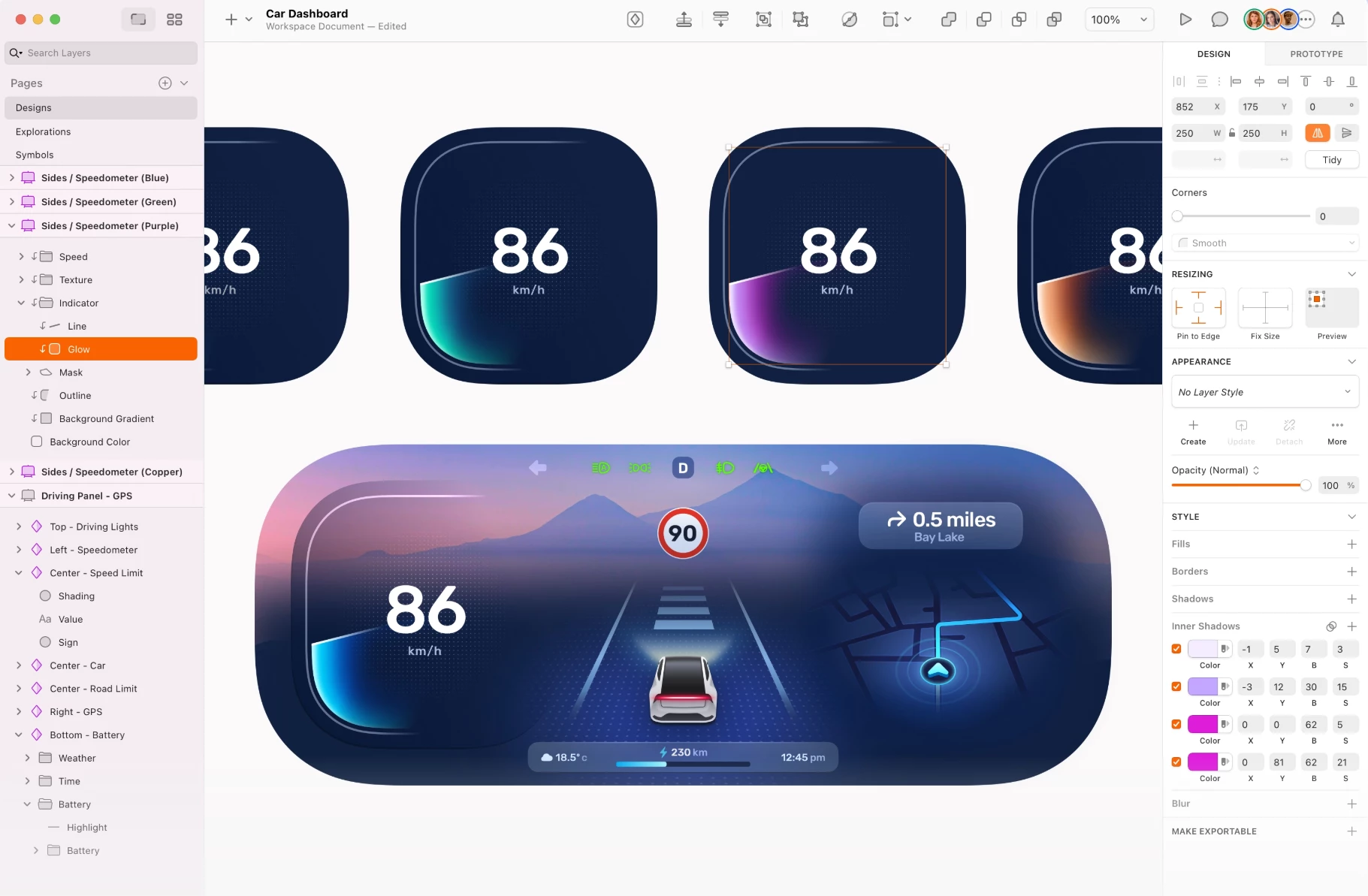 Sketch’s dashboard