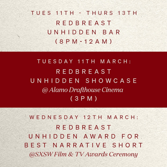 RedBreast Whiskey's SXSW Schedule