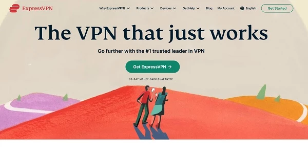 ExpressVPN homepage