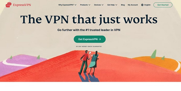 ExpressVPN homepage