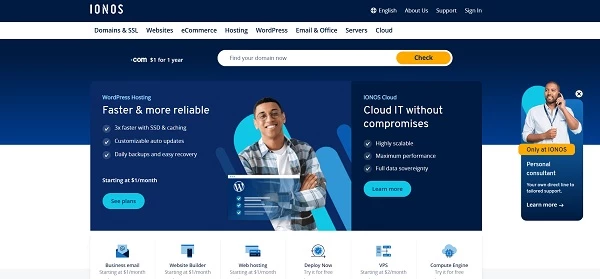IONOS homepage
