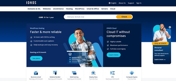 IONOS homepage