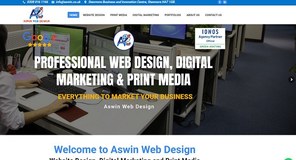 [Aswin Web Design home page]
