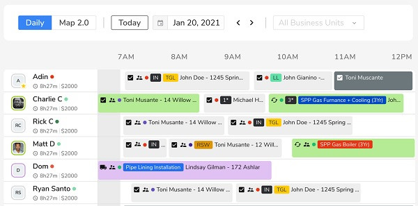 ServiceTitan interface