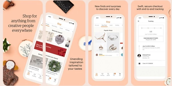 Etsy interface