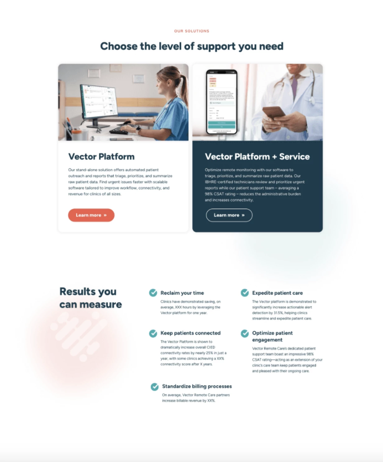 * Vector Remote Care’s New Website Design | Source: Bop Design