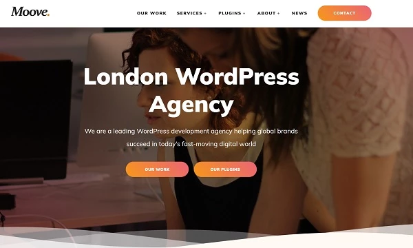 Moove home page