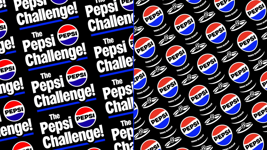 Pepsi Challenge graphics