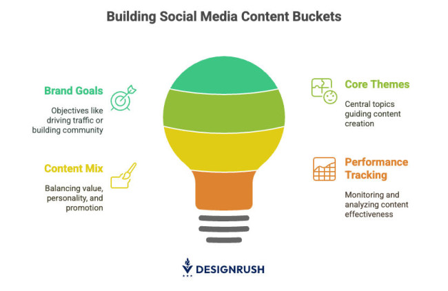 Creating content buckets for social media