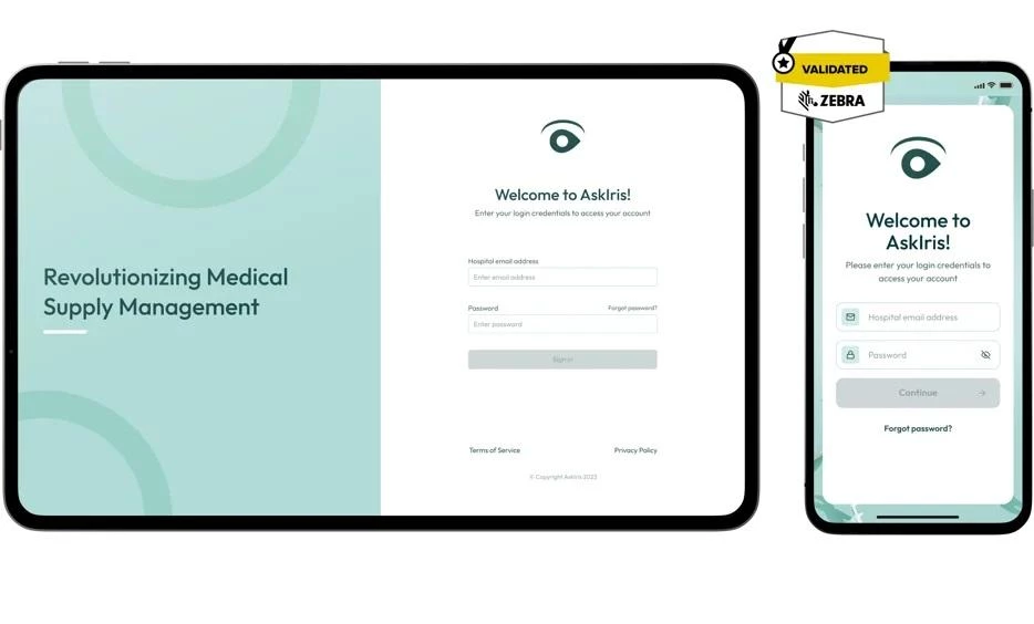 AskIris app designed by Designli