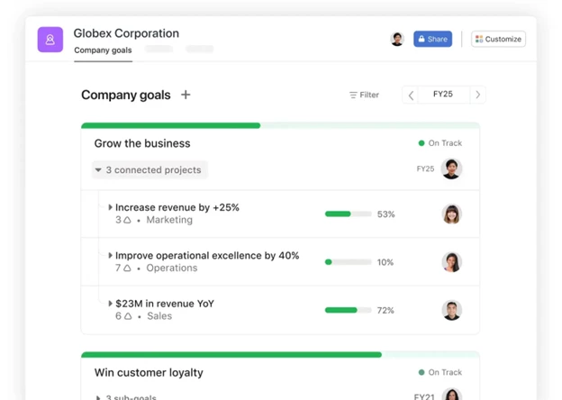 Asana Web Design Project Management Software