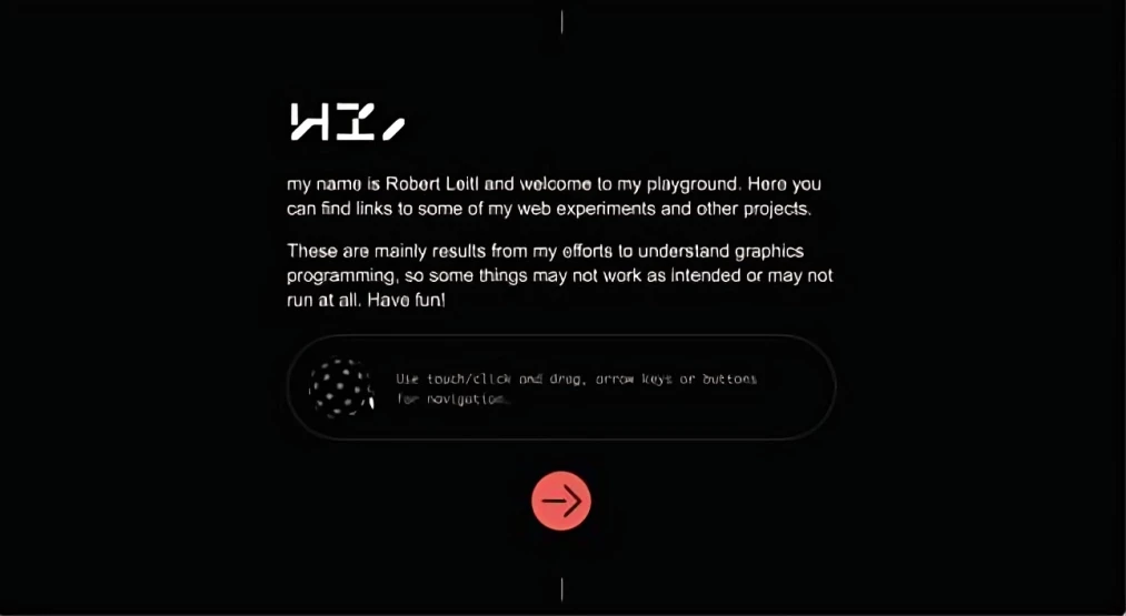 Robert Leitl website landing page