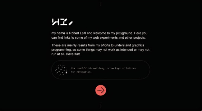 Robert Leitl website landing page