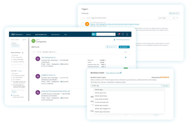 D&B Hoovers Market Intelligence Tools