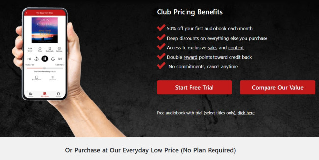 AudiobooksNow Offers Both Free and Subscription Plans AudiobooksNow Offers Both Free and Subscription Plans