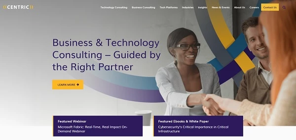 Centric Consulting home page