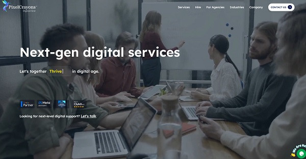 PixelCrayons home page