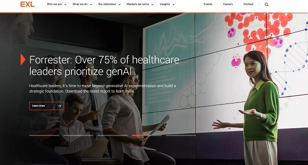 EXL home page