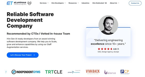 eLuminous Technologies home page