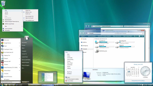 Windows Vista interface