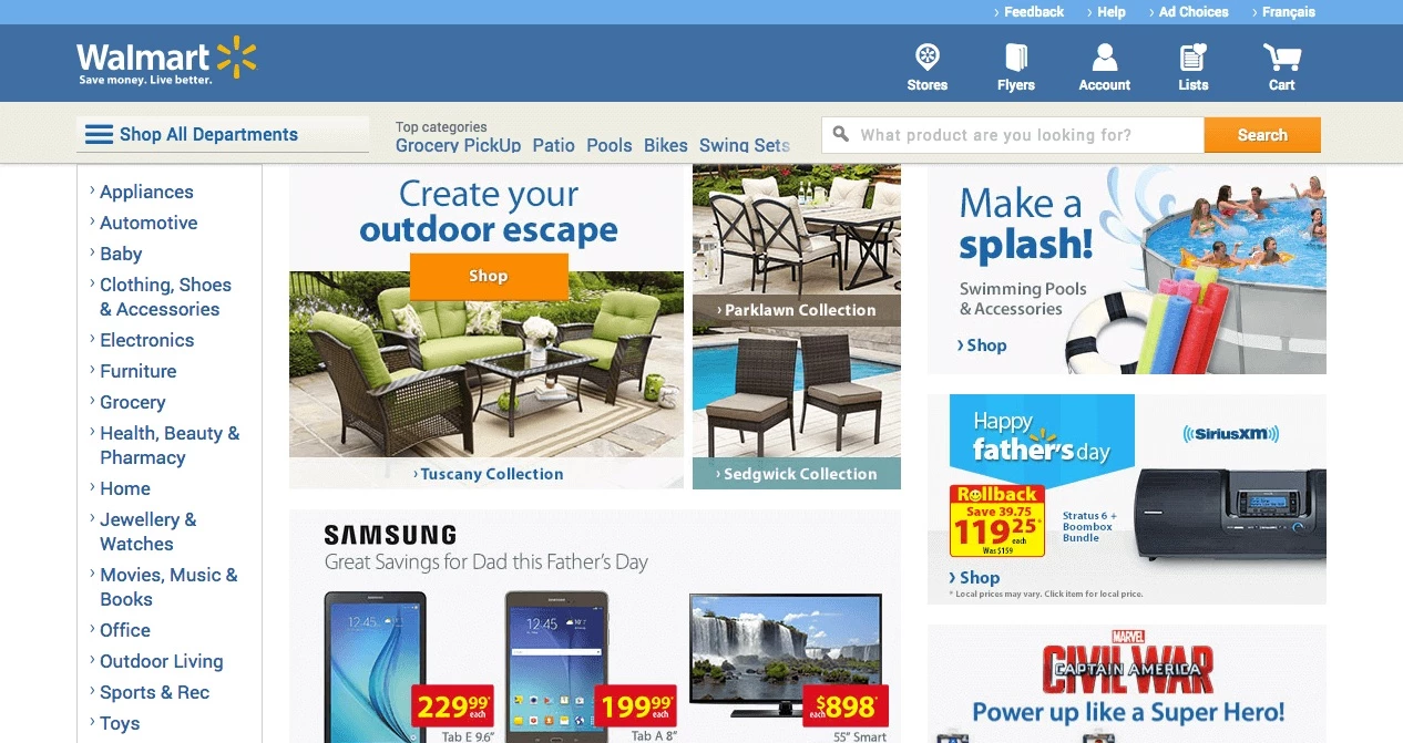 Walmart Canada's rebuilt eCommerce platform.