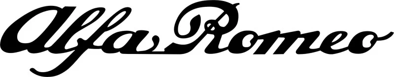 Alfa Romeo brand typography example Alfa Romeo brand typography example
