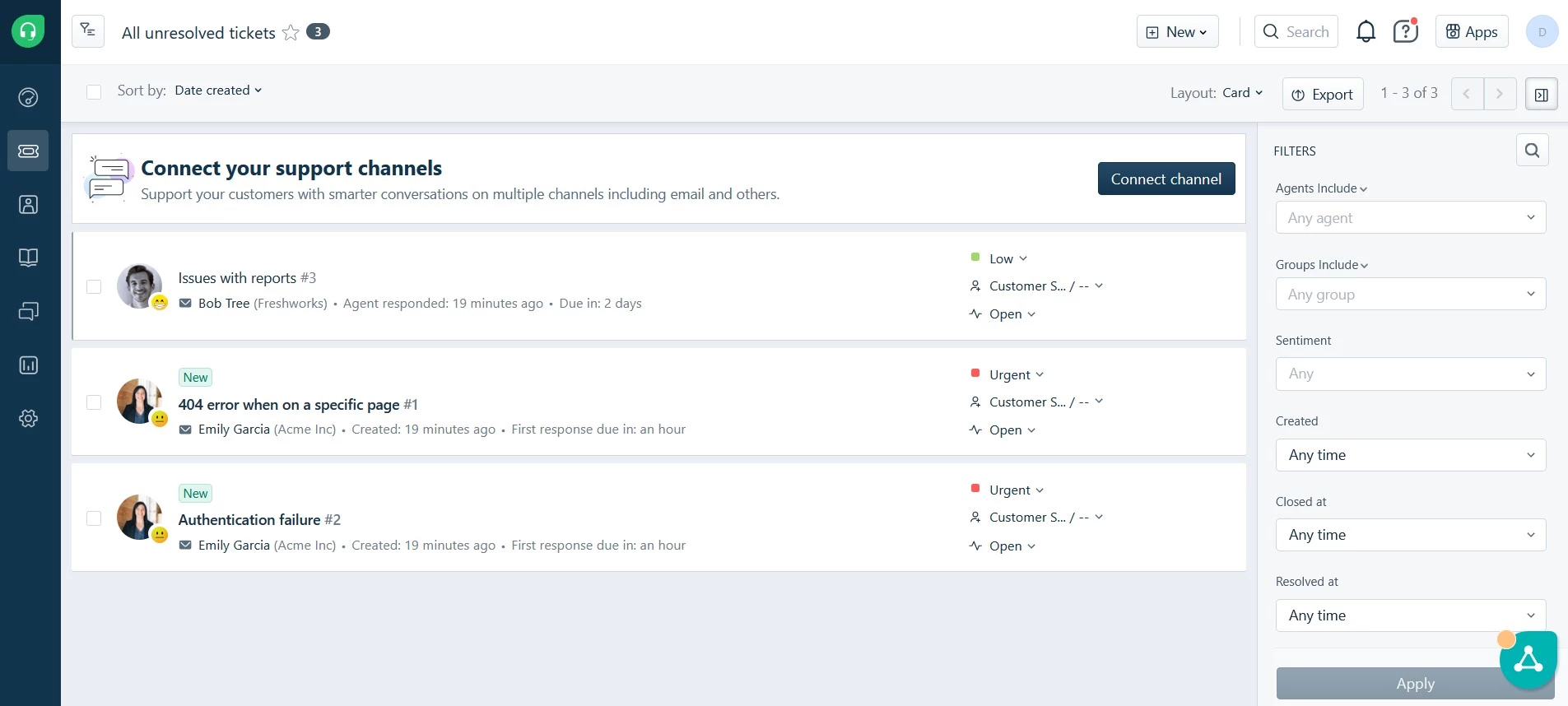 Freshdesk channel integration