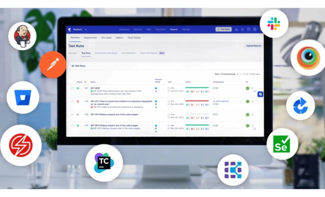 Katalon‘s native integration tools seamlessly integrating with test runs