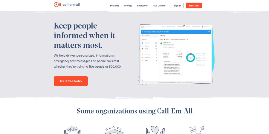 Call-em-all church management platform