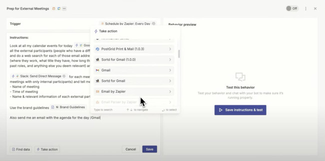 Zapier Agents dashboard