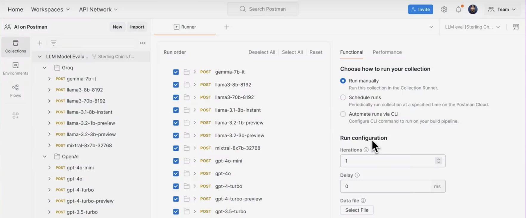 Postman AI Agent Builder test