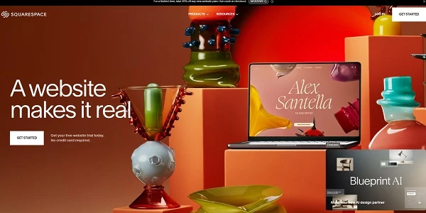Squarespace home page