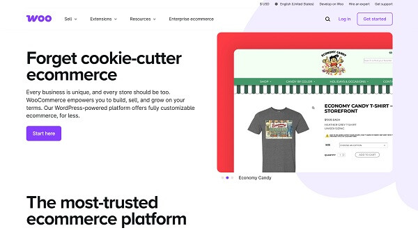 WooCommerce home page